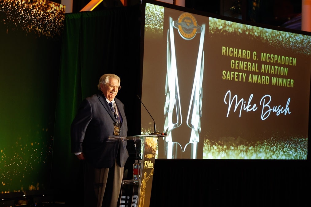 Savvy Aviation Founder Mike Busch Receives AOPA’s Richard G. McSpadden General Aviation Safety Award